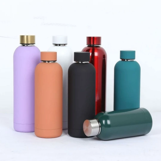Time Marker Reusable 500ml 1000ml Double 304 stainless steel Insulated Vacuum Water Bottle Flask