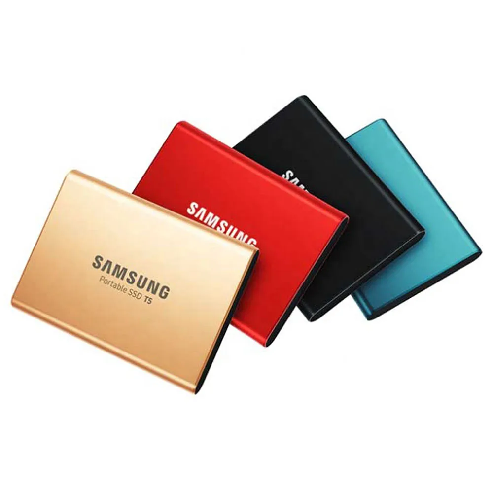 Original SAMSUNG T5 500GB 1TB External SSD USB3.1 / TYPE - C portable SSD MU-PA500B/CN Blue black Red PSSD