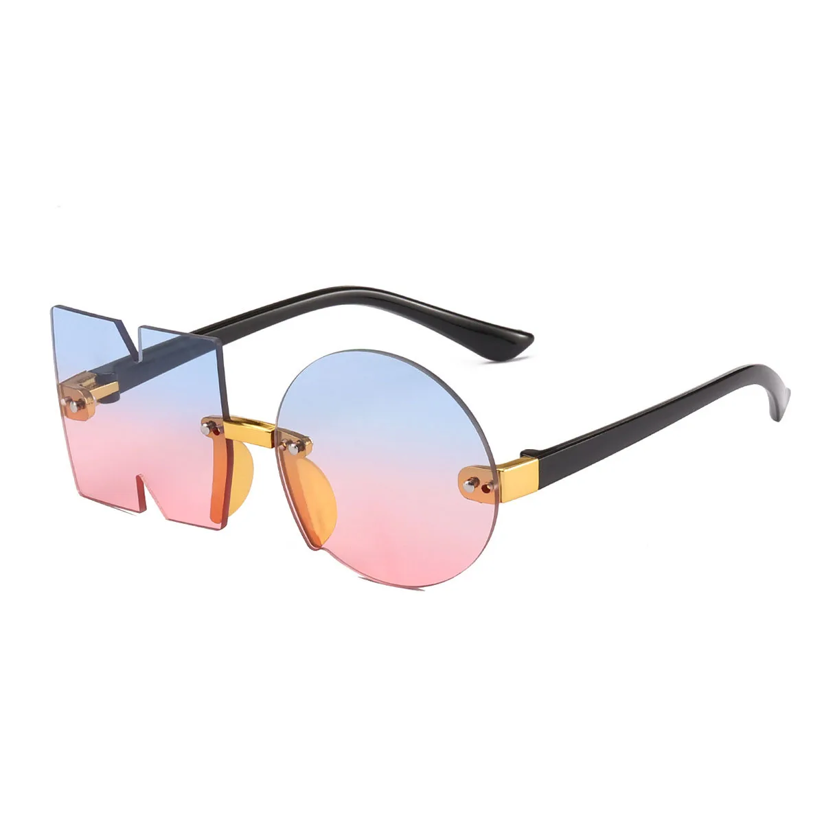 

2021 Party Personalized Kids Sunglasses Children Fashion Street Sun Glasses Girl Rimless Kids Sunglasses