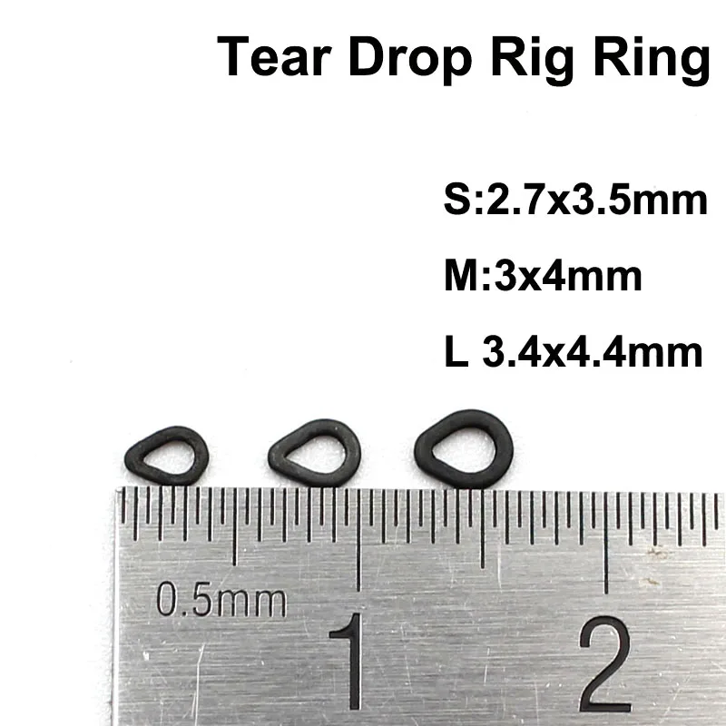 Rig Rings Round Oval Tear Drop Hair Micro-HLS carp terminal device 