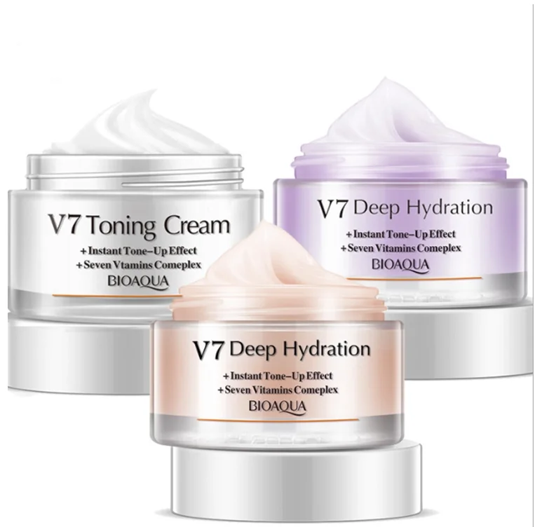 

Wholesale V7 Plain Yan Cream Deep Hydration Whitening Cream Effective Repair Rough Skin Tender and Smooth Face Care Cream