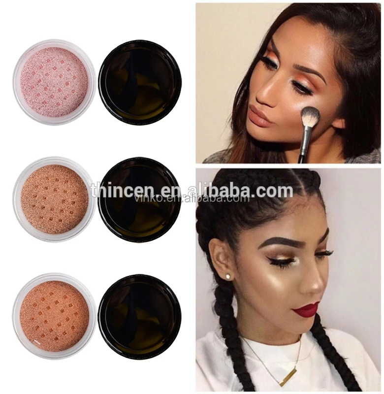 Wholesale Glowing Private Label Shimmer Loose Powder Highlighter Makeup