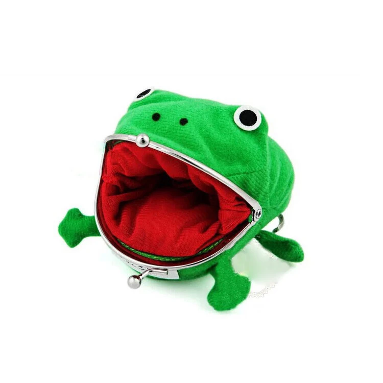 

Hot Anime Naruto Frog Coin Purse Change Velvet Frog Wallet for Fans Gift, Green