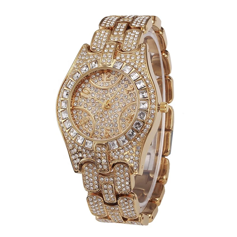 

Top Luxury Brand Saat Women Montre Rhinestone Even Shockproof Waterproof Zegarki Damskie Watch Female Arabic Numeral Bling Watch