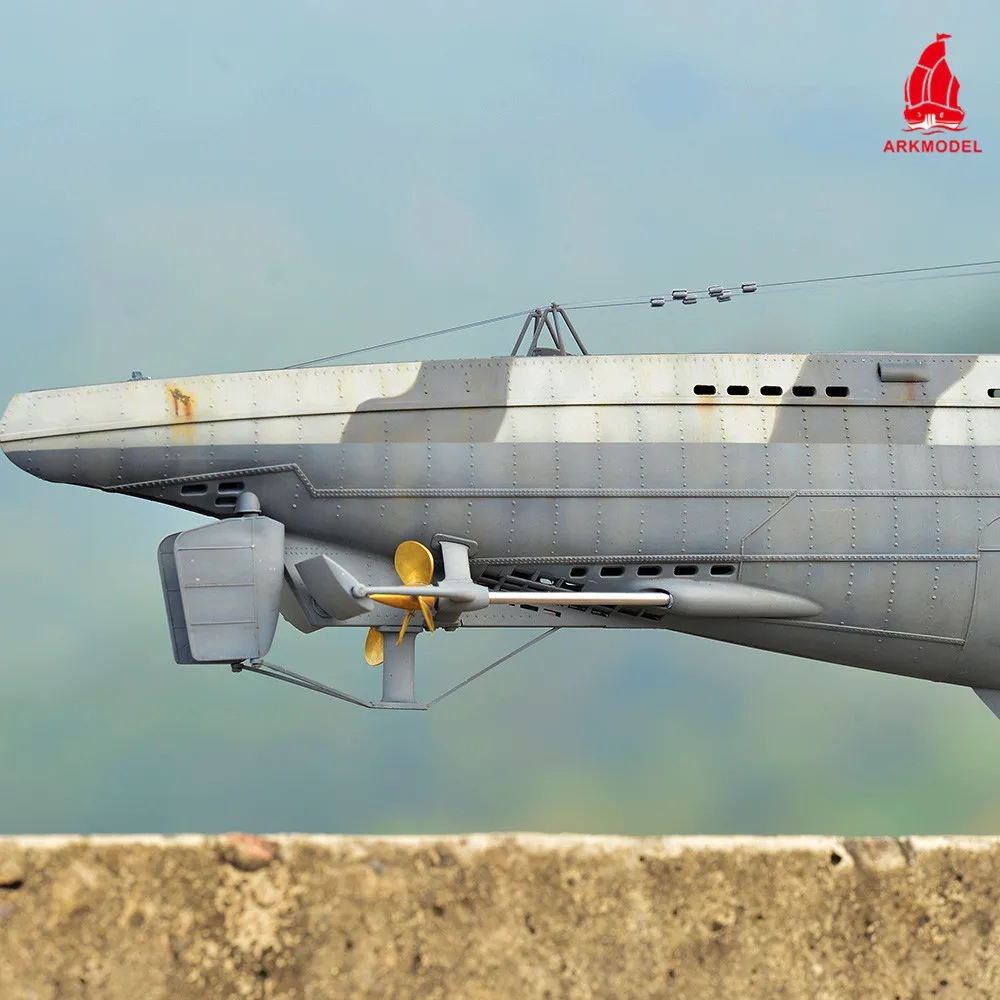 Ark Model ARKMODEL German U-Boat Type VIIC 1:48 Scale Plastic RC Submarine Model ...
