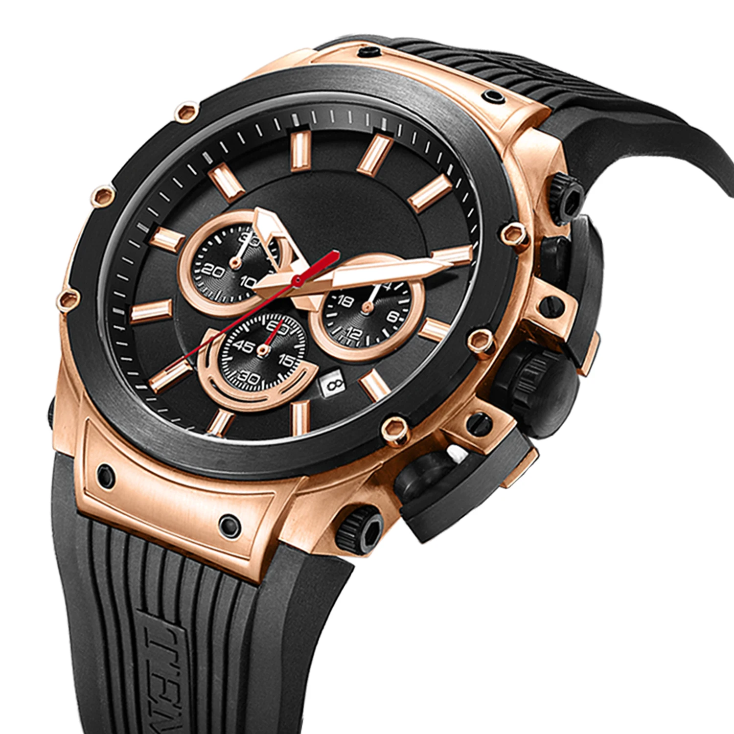 

Custom Brand Herren Uhr Jam Tangan Private Label Man Luxury Watch Reloj De Hombre Waterproof Silicone Watches Men Wrist, Customized colors accepted