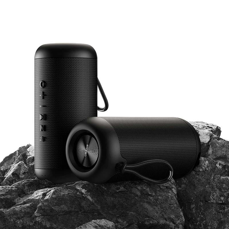 

Usams Yc011 Top Selling Portable 360 Outdoor Ipx7 Waterproof Wireless 1800Mah Rechargeable Bt5.0 Speakers With Lanyard