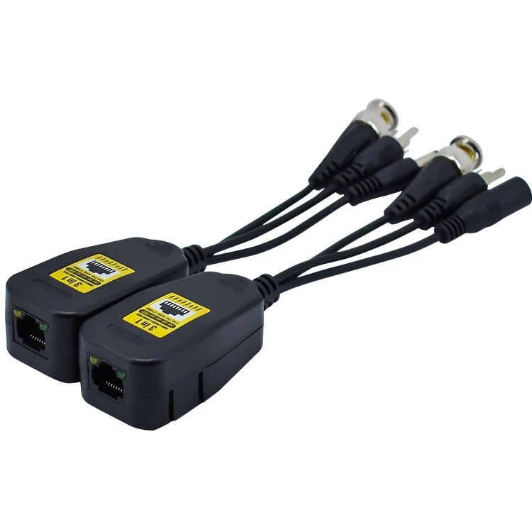 
Three levels of lightning protection audio+power+video balun to cctv camera and dvr 