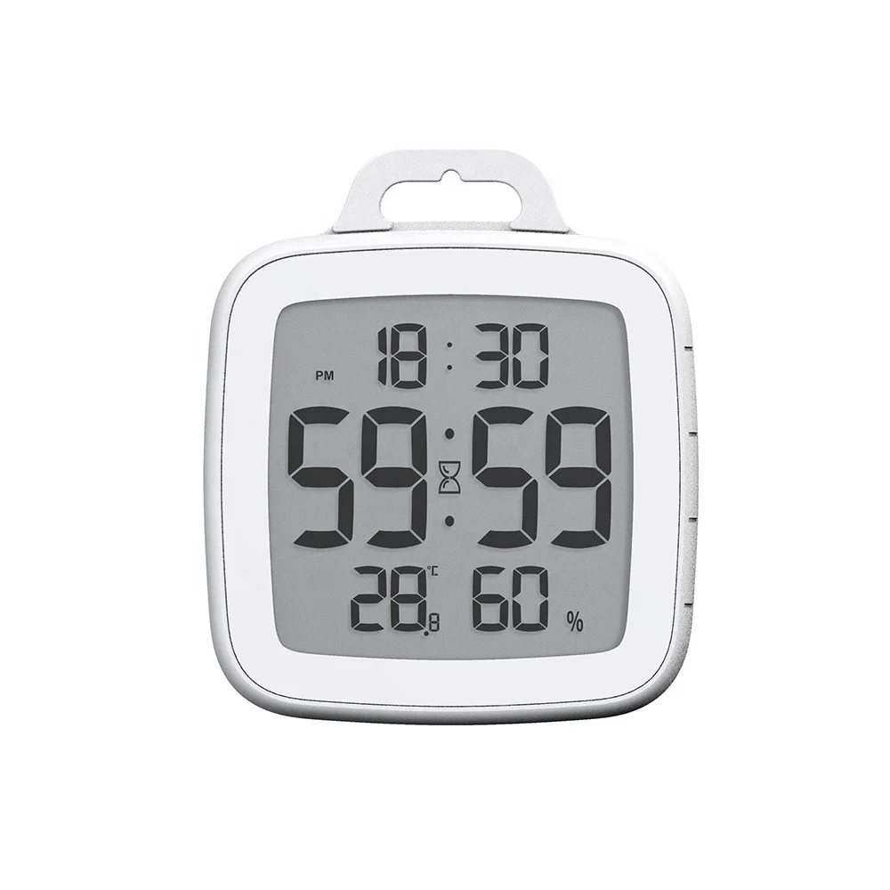 

BALDR B0008 Waterproof Bathroom Wall Clock Flip Home with Touch Button Countdown Timer Thermometer Hygrometer Shower Clock