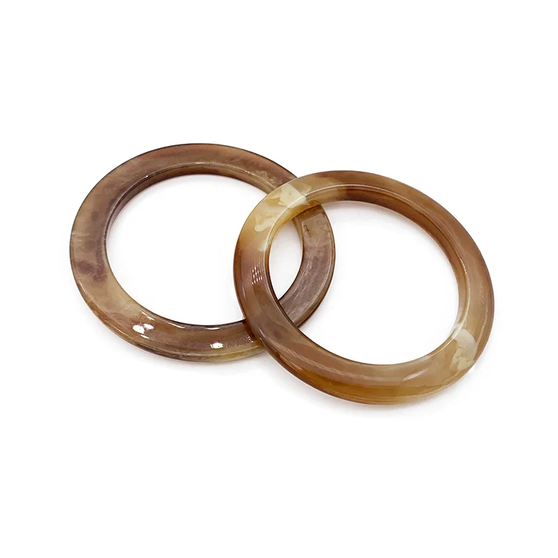 
Factory direct wholesale high quality design rectangular round resin buckle coat decoration 