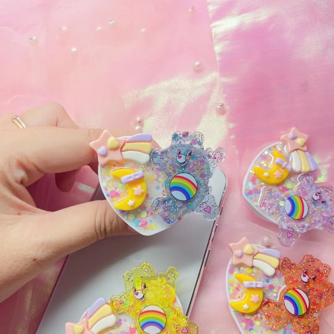 

Factory Price Wholesale Heart-shaped Mobile Holder With Epoxy Resin Phone socket phone