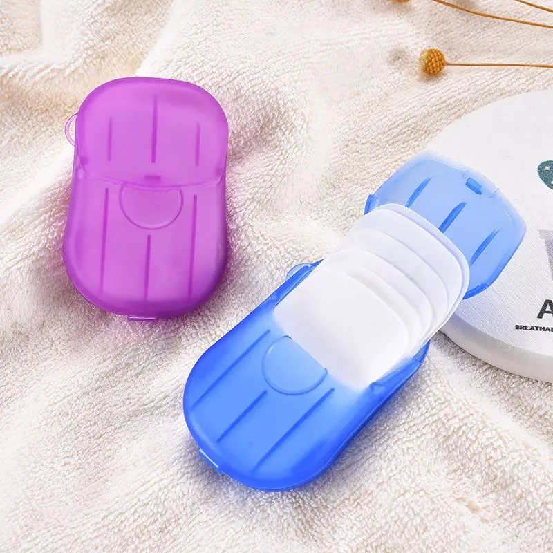 

2021 Water Soluble Scented Slice Disposable Travel Portable Paper Soap, Customization