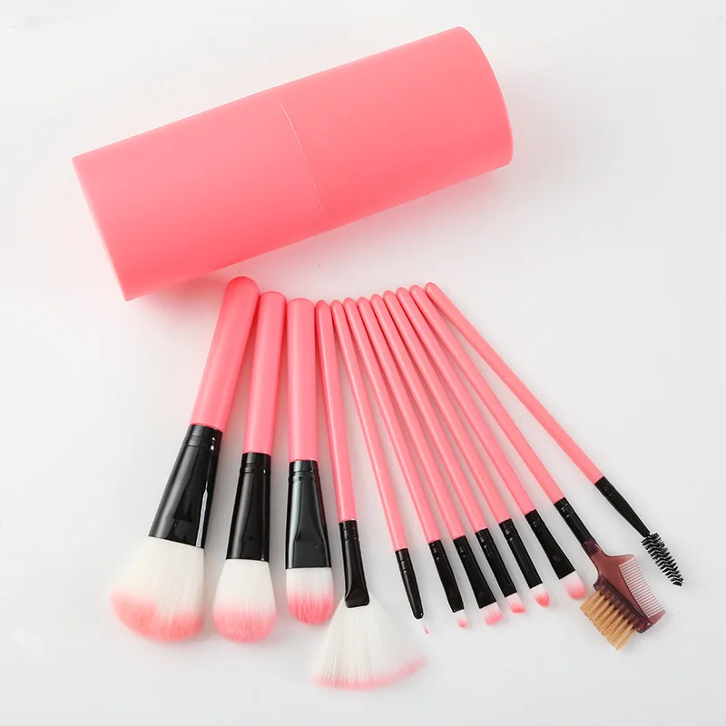 Cheap Price Box Pack 12pcs Cosmetic Make Up Brush Set for Beginner