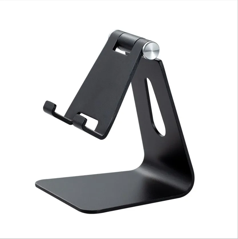 

Desktop adjustable aluminum phone holder stable metal tablet pc and smartphone foldable desk stand