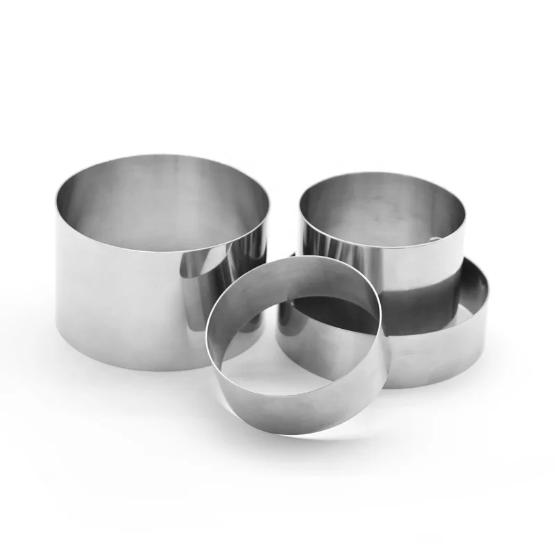 

Round shaped stainless steel baking tools cake mould mousse ring
