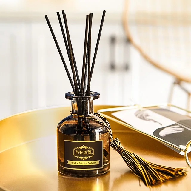 
air fresher oil aroma reed diffuser with natural sticks High-grade Flower Decor Home Decorative Aromatherapy 