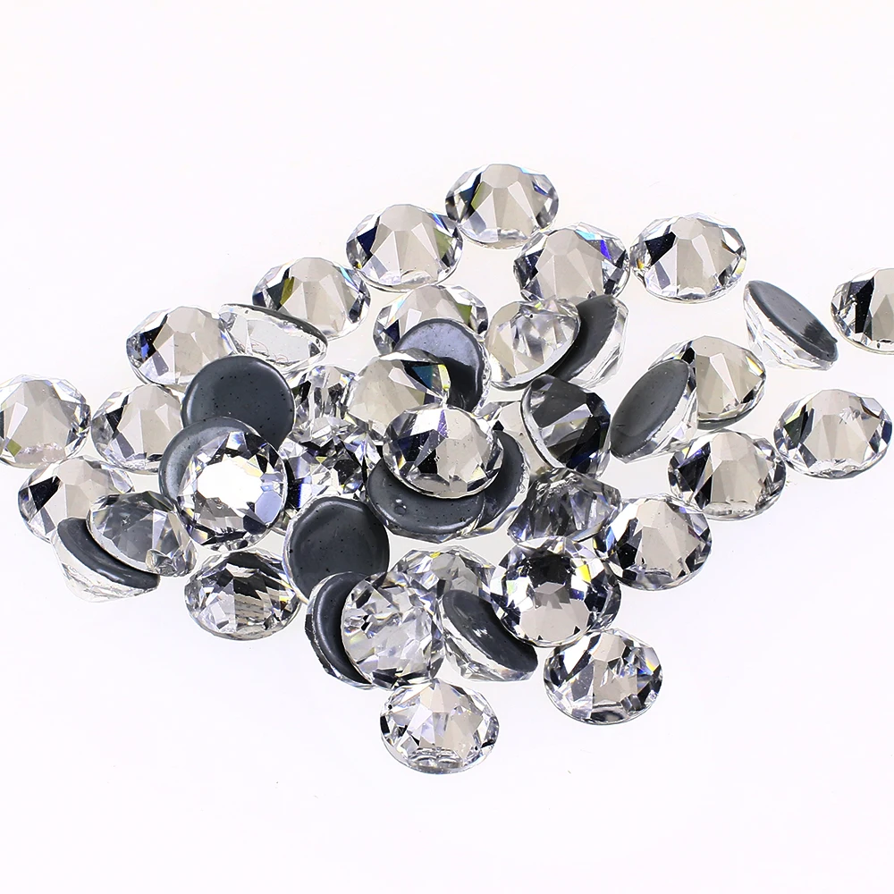 

Wholesale Manufacturer SS20 Hot Fix Crystal Stone Rhinestones on Garment Accessories Glue on rhinestone