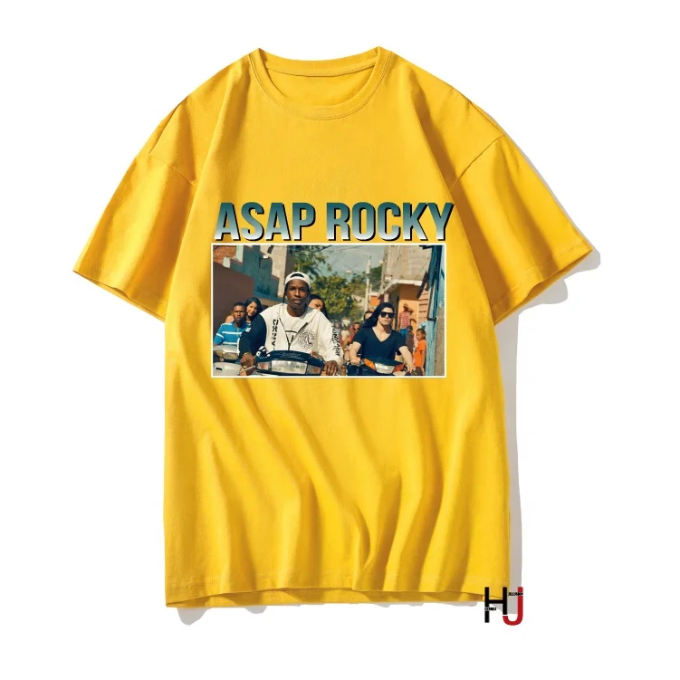 

90's Legend Rapper Asap Rocky T- shirt Men Hip Hop Streetwear Harajuku Vintage T Shirt Graphic Printed Casual Plus Size Tee