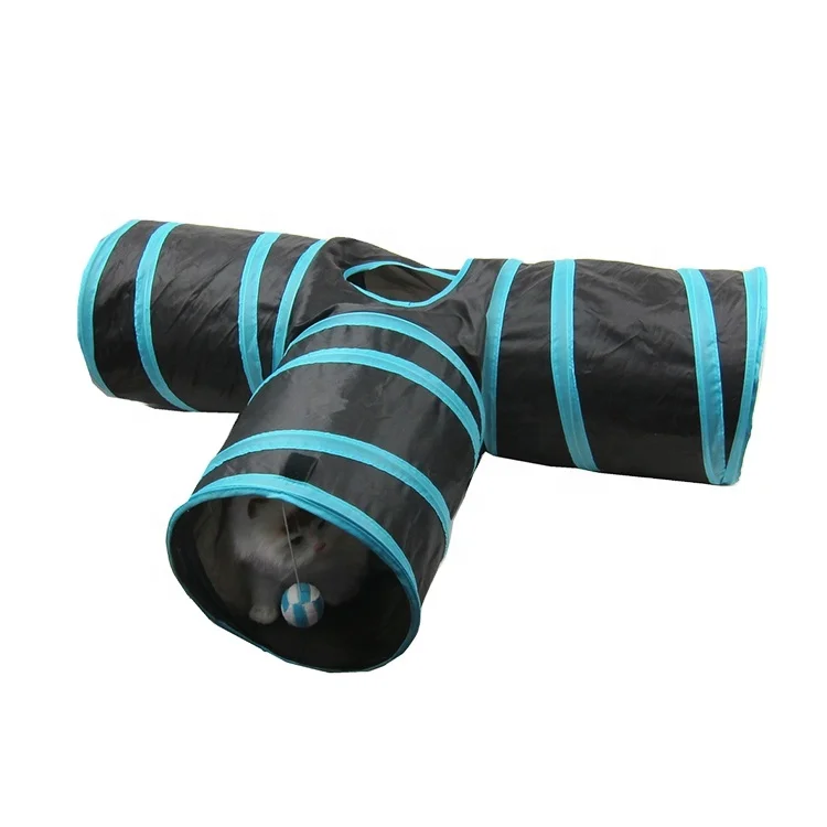 

Pet Cat Accessories T Style Cat Play Toy Cat Tunnel For Outside With Funny Pet Ball