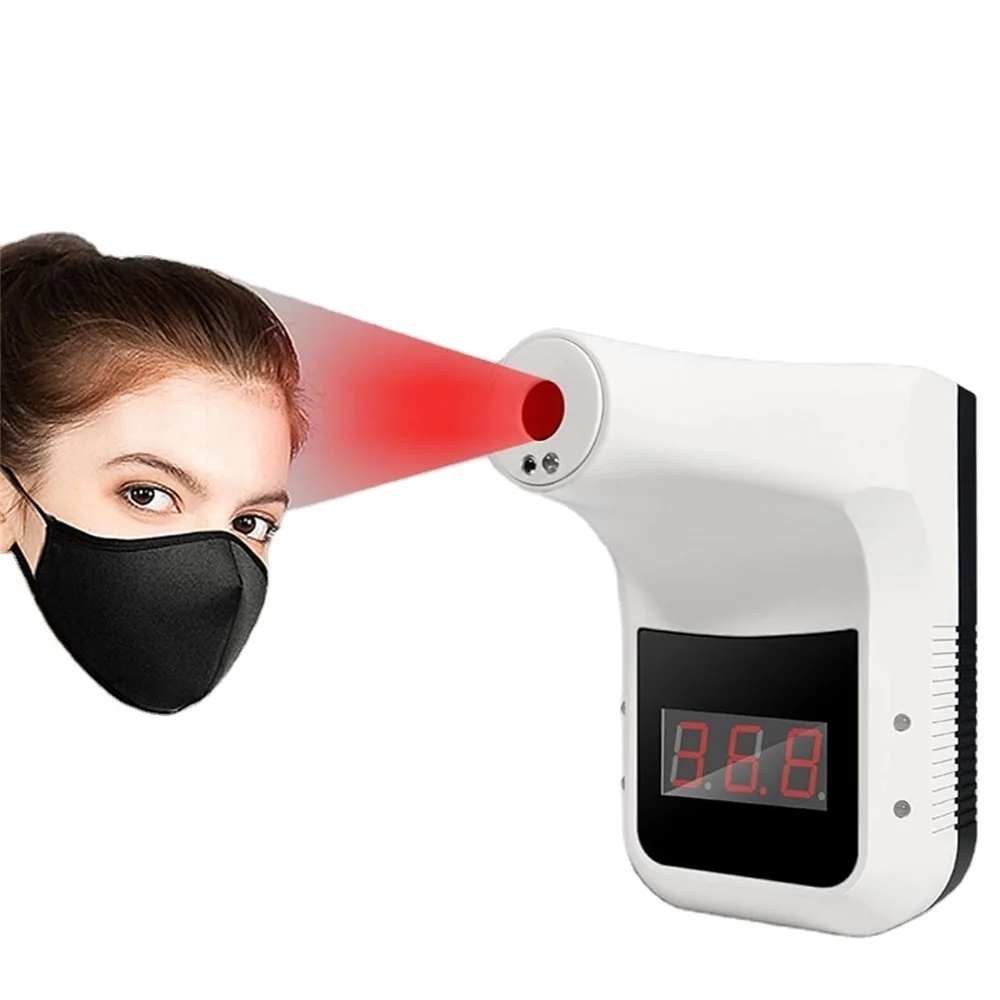 Noncontact Automatic Body Temperature Detector Testing Equipment Ir Thermomrter K3 Wallmounted