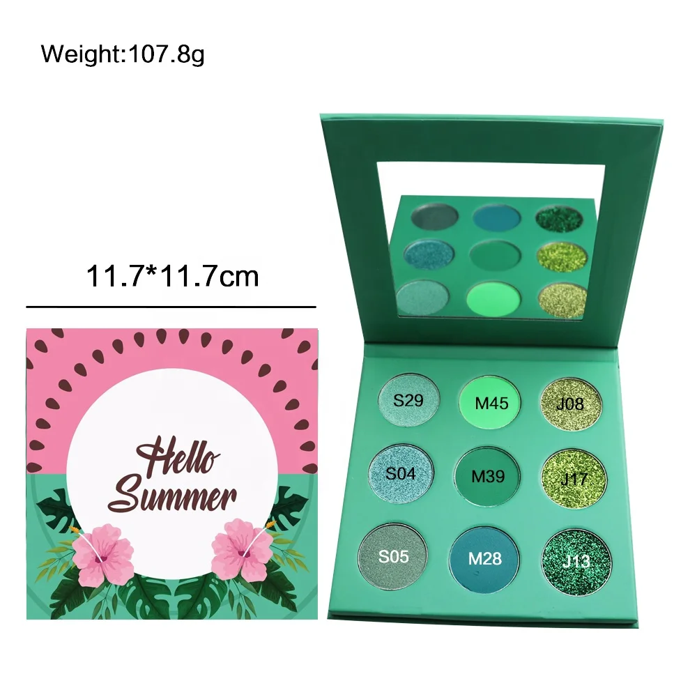 

Factory chocolate Original factory DIY eyeshadow palette private label, 9 colors