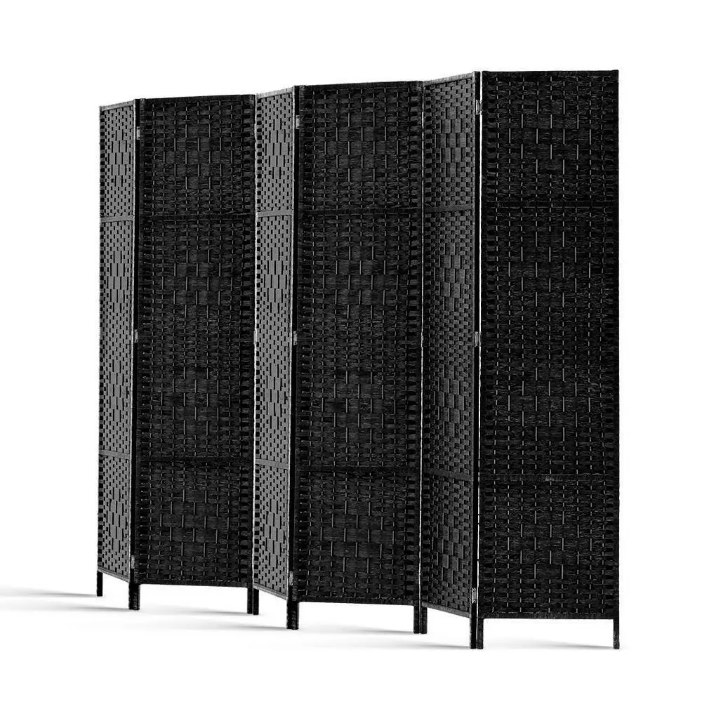 

6 Panel Screen Room Divider Wood Folding Oriental Freestanding Tall Partition Privacy Screen Room Divider