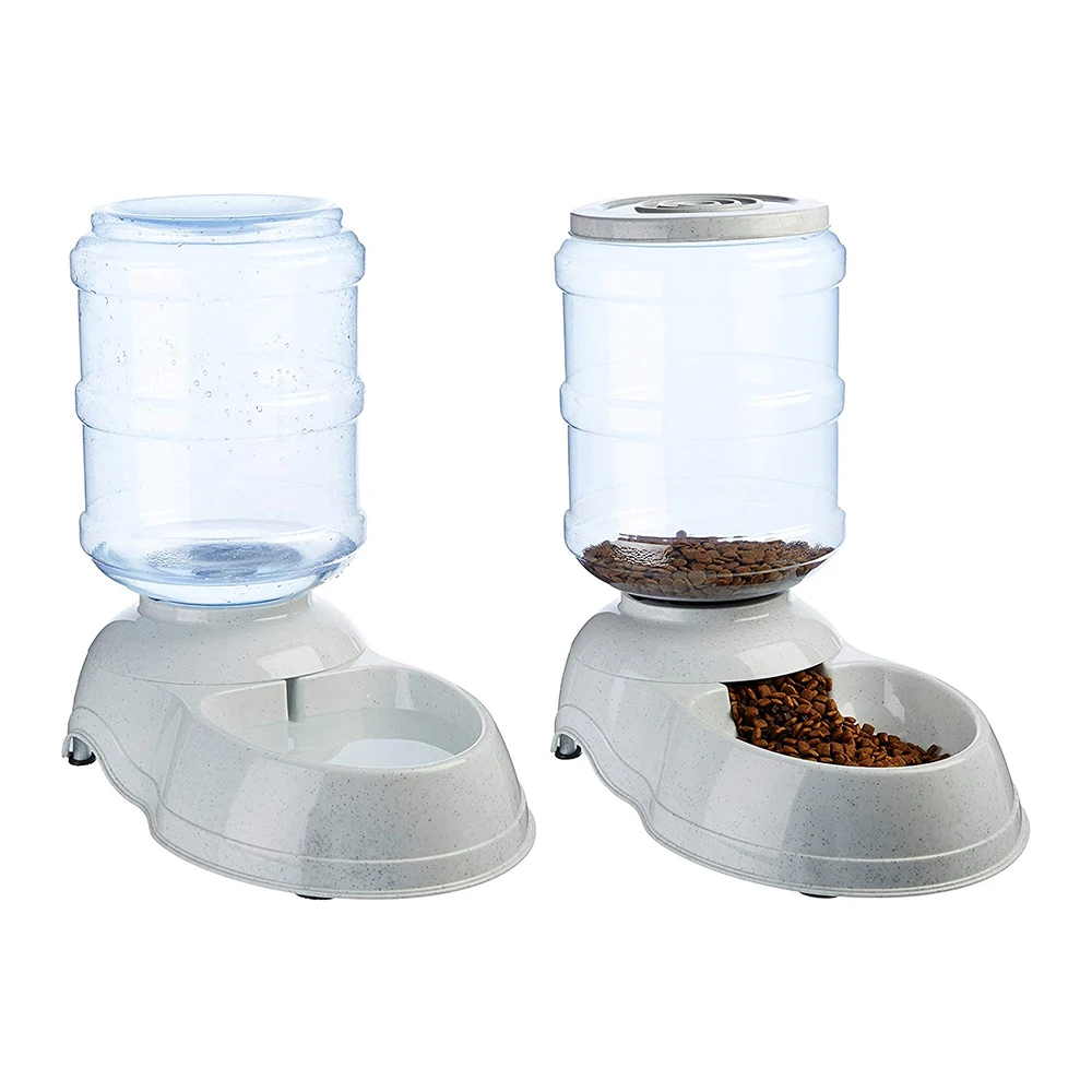 Self-dispensing Gravity Pet Feeder And Waterer Feeder Pet Dogs Water ...