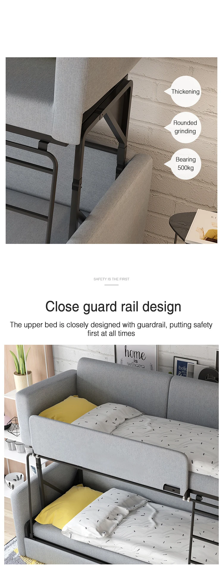 Modern One Stop Home Furniture Folding Sofa Bed,Good Quality Fabric