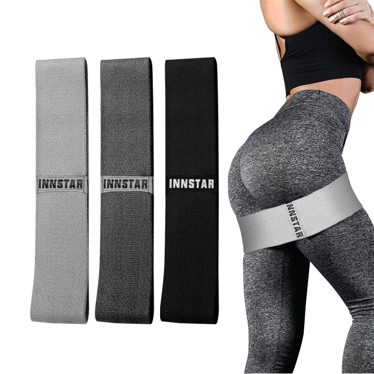 

INNSTAR Customized logo Legs and Butt Exercise Fitness Resistance Bands loop 3 hip loop Booty bands, Printing