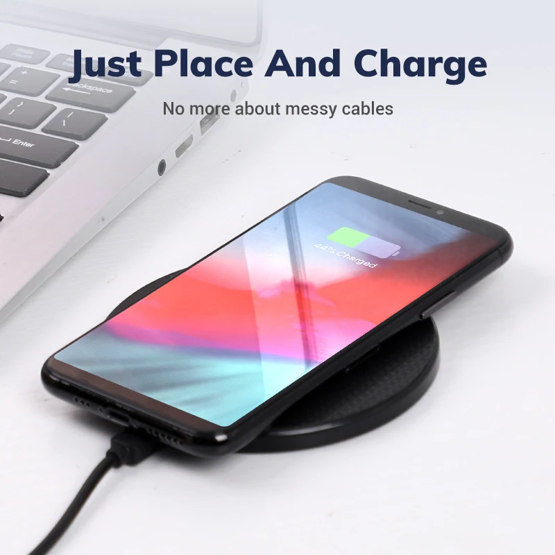 
Free Shipping TOPK 2020 Charger Wireless Portable Fast Wireless Mobile Phone Charger Pad 
