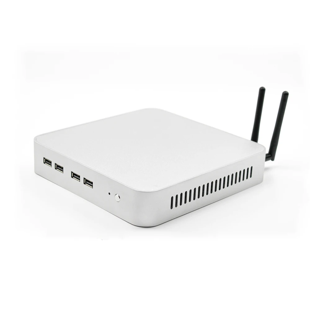 

Hotselling mini pc I5 7300HQ thin small size WIFI Win10 mini pc 8*USB For office, Silver