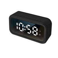 

Rechargeable Alarm Clock Bluetooth Speaker Radio Mirror Electronic Alarm Clock