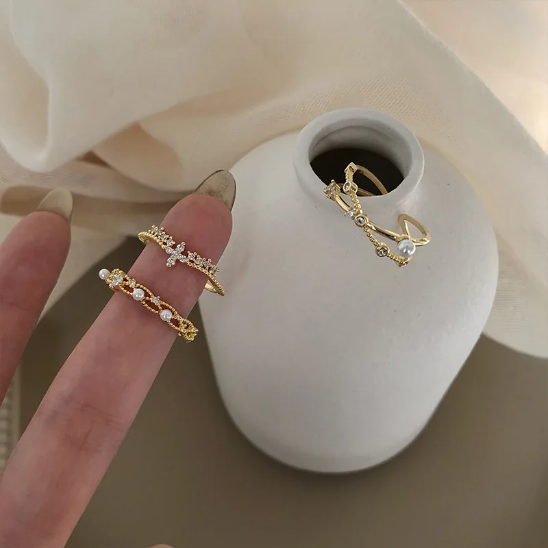 

Baoliang fashion jewelry trendy adjustable 2021 crystal ring light
