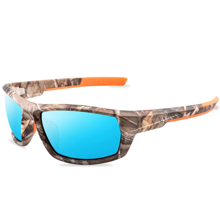 

Lueer 8621 custom men's polarized lens sports Cycling glasses outdoor camouflage polarized fishing sunglasses