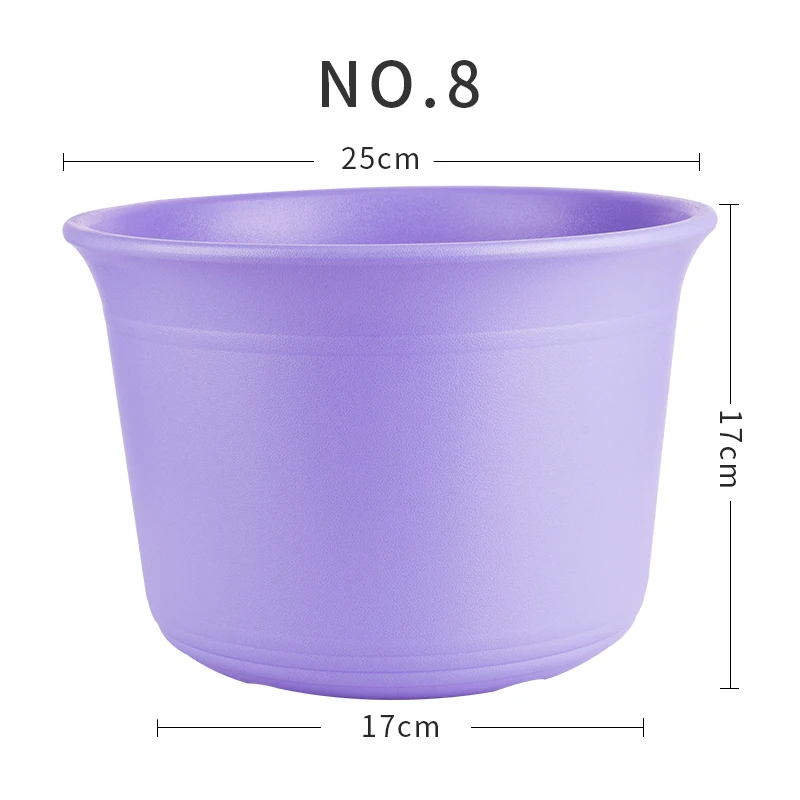

Home garden outdoor decor round resin plastic flower pots creative design bedroom window plant pot