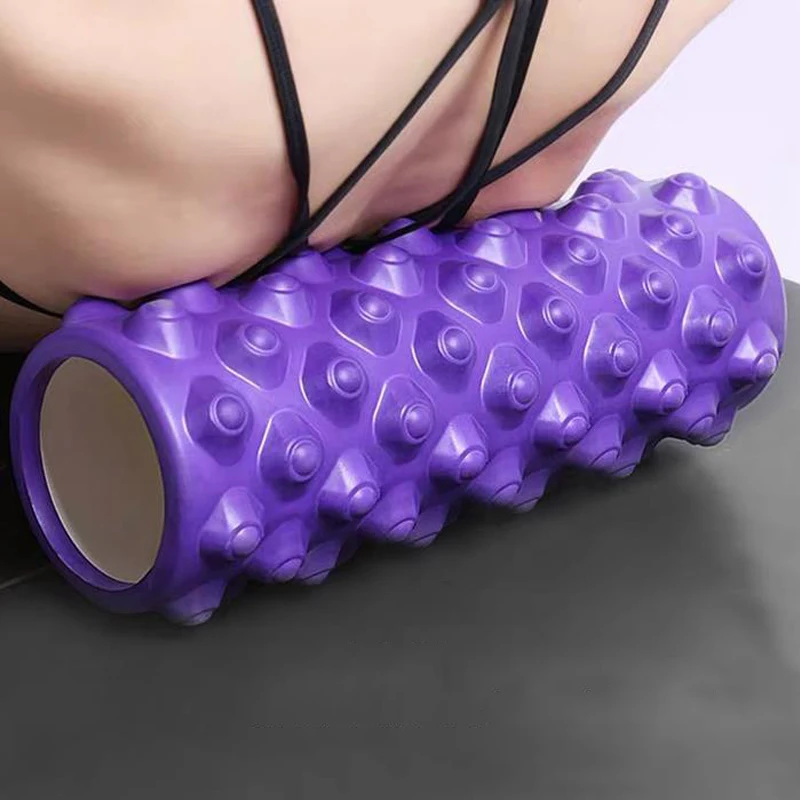 

33cm Fitness Foam Block Pilates Sport Massage Roller Gym Exercises Relax Deep Muscle Yoga Accessories Relieve Stress, Black/pink/purple/blue