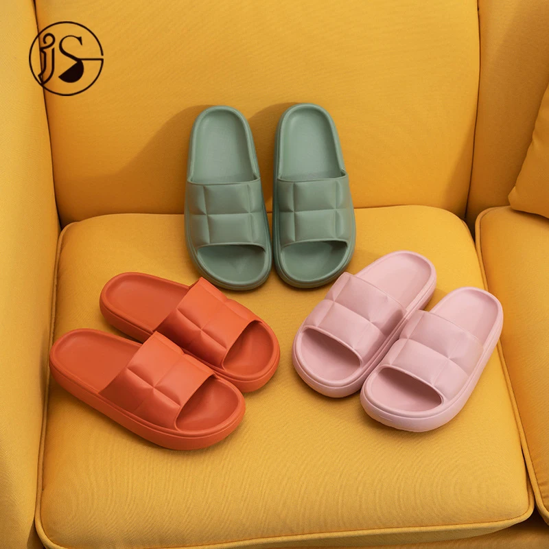 

EVA slippers Home comfortable slippers light sandals slides Stereoscopic home slippers Unisex high increase slides, Picture
