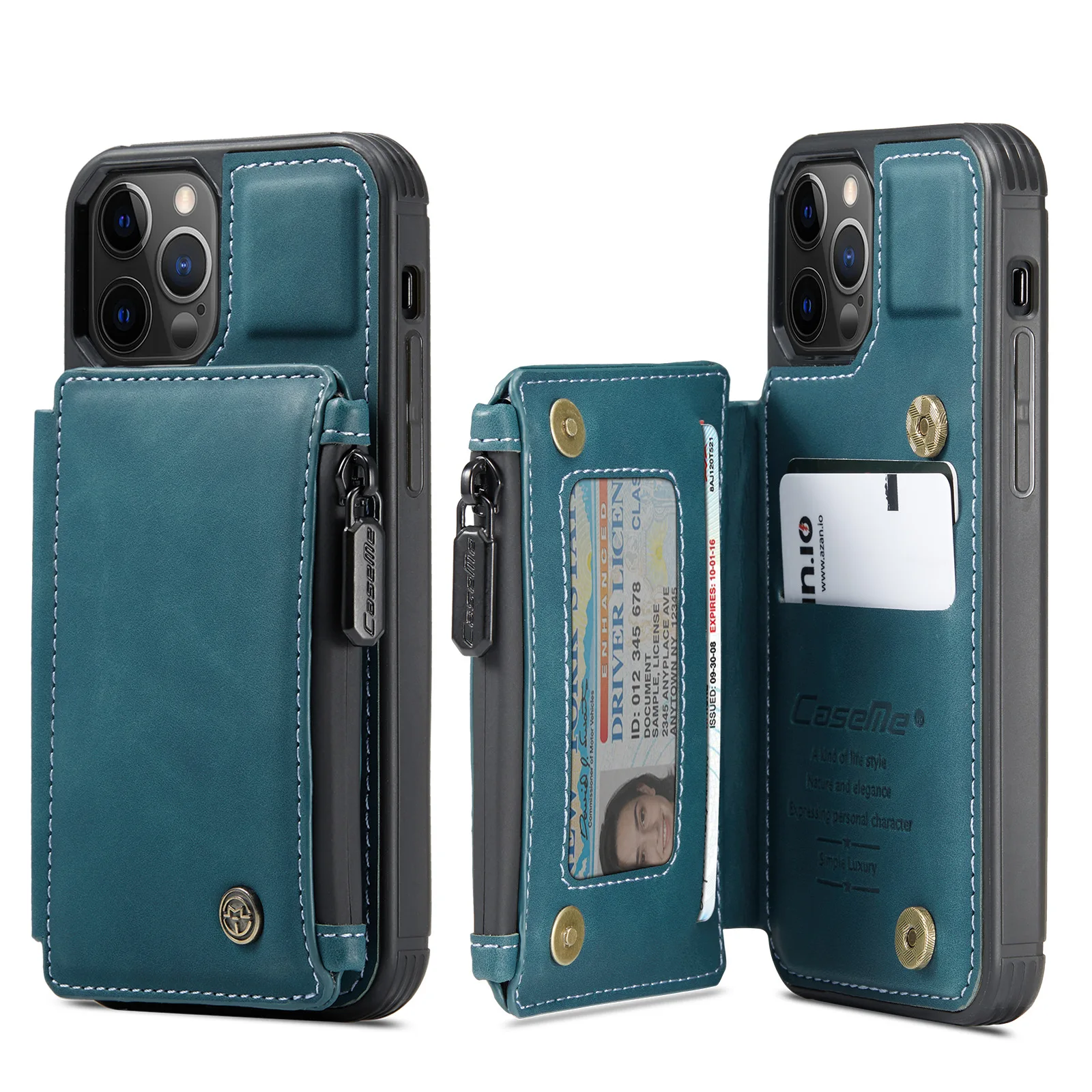 

New case for iphone 12 pro 11 X XS XR magnetic card wallet stand cover for iPhone luxury PU leather flip wallet phone case, 5 colors