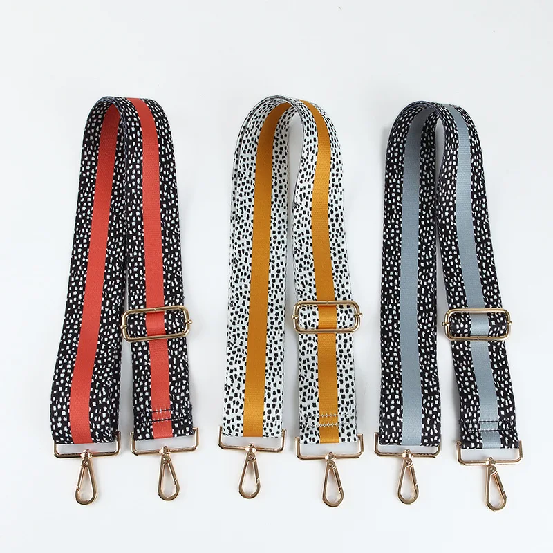 

Wholesale Wide Belt Purse Thin Business Bag Printed Design Webbing Detachable Shoulder Bag Strap For Women Bags