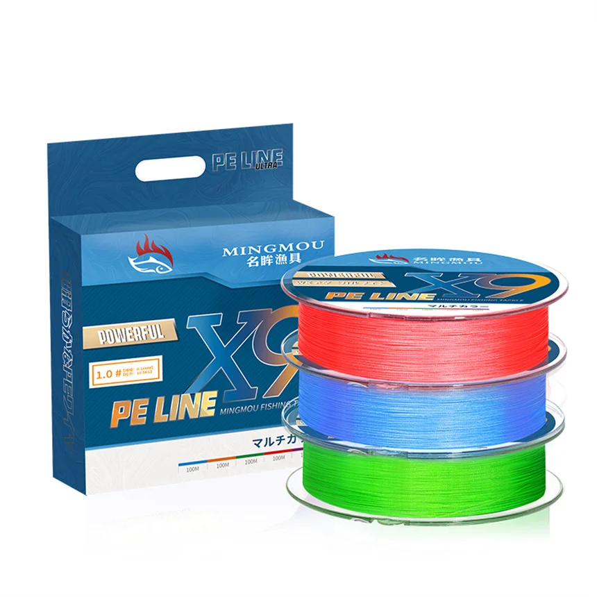 

Factory Price Cheapest Pe Fly Braided Fishing Line 9 Strand 100m Braided Wire