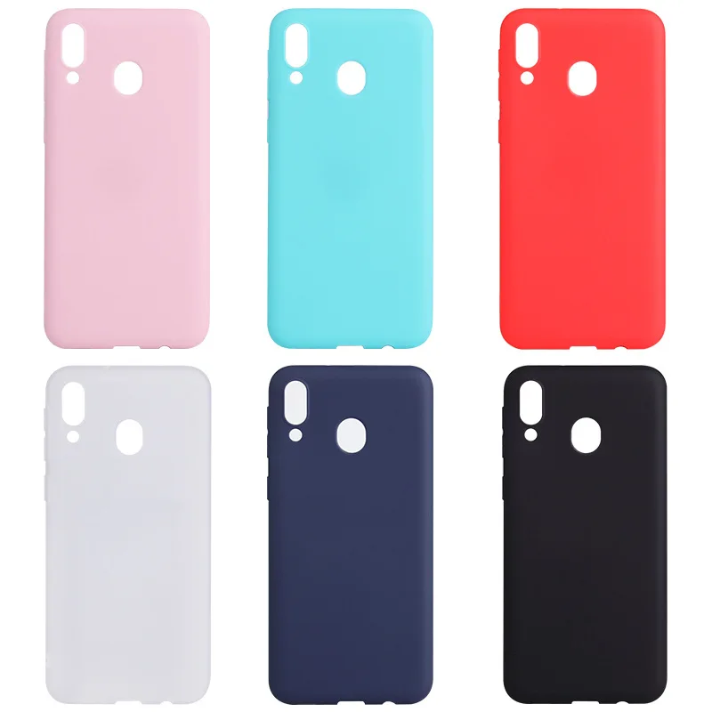 

Sam Sung M20 Mobile Phone Case Candy Color M10 All-inclusive A50 Matte Tpu A30 Soft Case Protective Cover, Picture shows