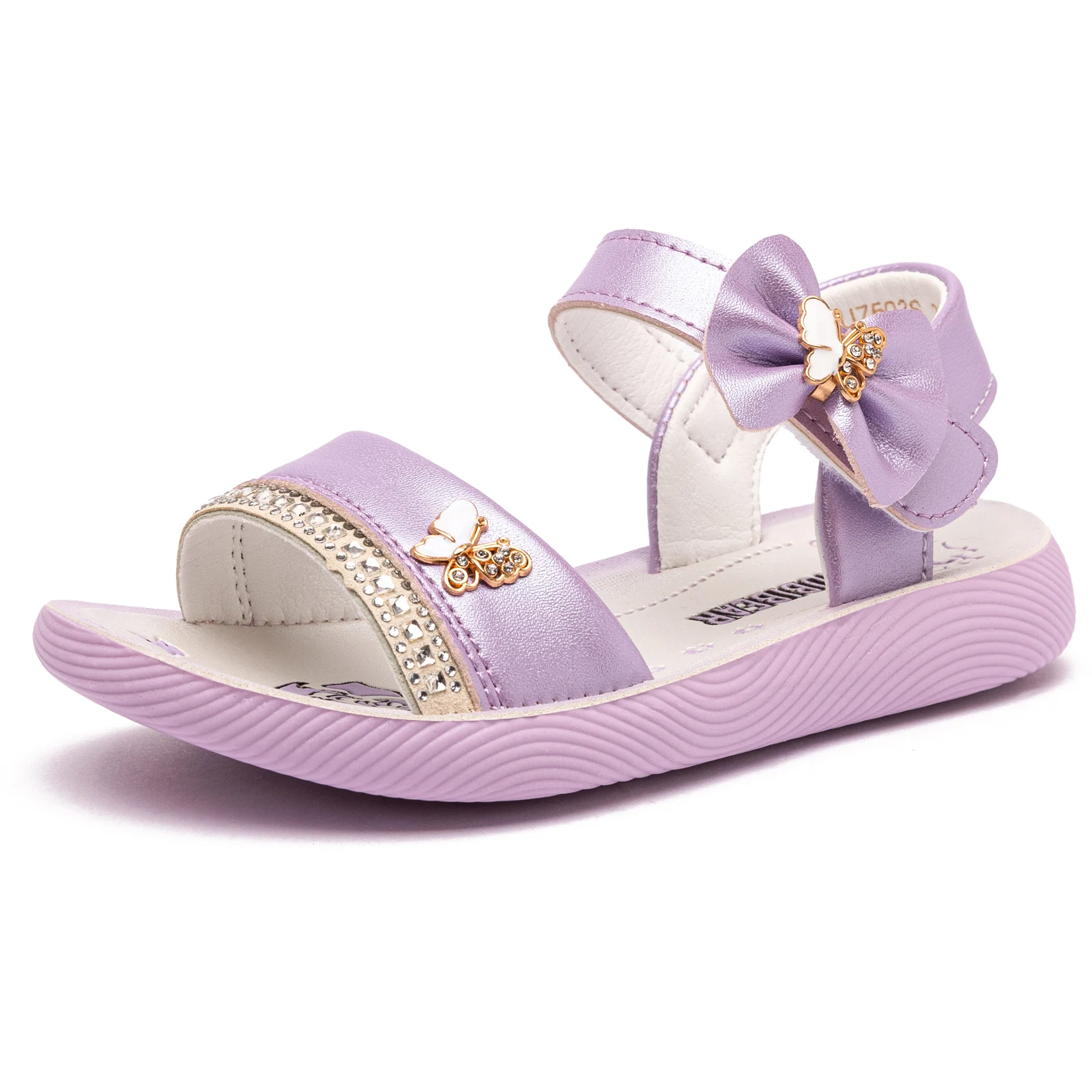 

Hobibear 2021 New Fashion Sandals for Girl Crystal Shoes With China Manufacturer Summer Kid Sandals for Girls, Purple,pink white