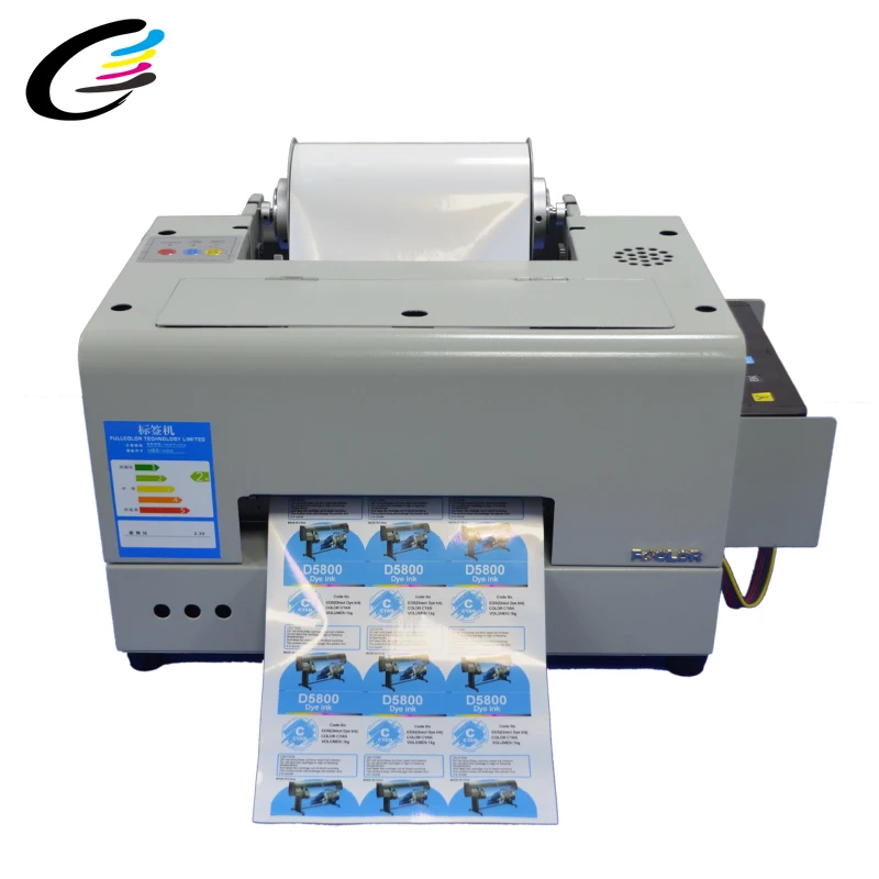 

digital color label printer roll to roll sticker machine clear barcode Inkjet Label Printer