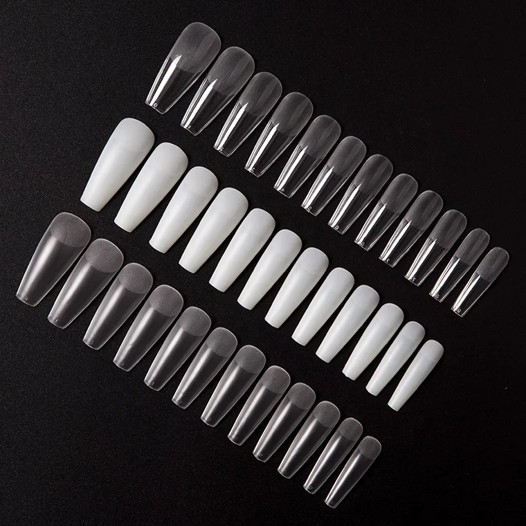 

Verified Suppliers Wholesales Price Transparent Tips 500pcs 10 Sizes ABS Full Cover Salon Quality Nail tips