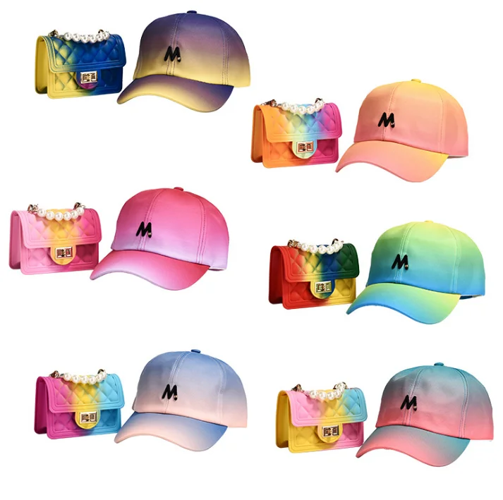 

2021 Luxury Handbags Tie Dye Bag Handbags For Women Tie Dye Pearl Handle Chain Hats And Purses Handbags Set Purse And Hat Set, Customizable