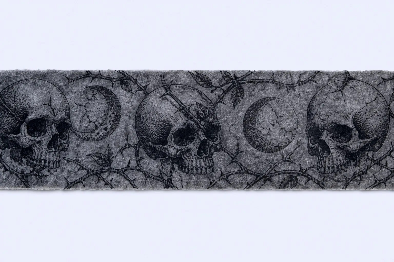 Dark gothic washi tape &mdash; detail 2 edge layers