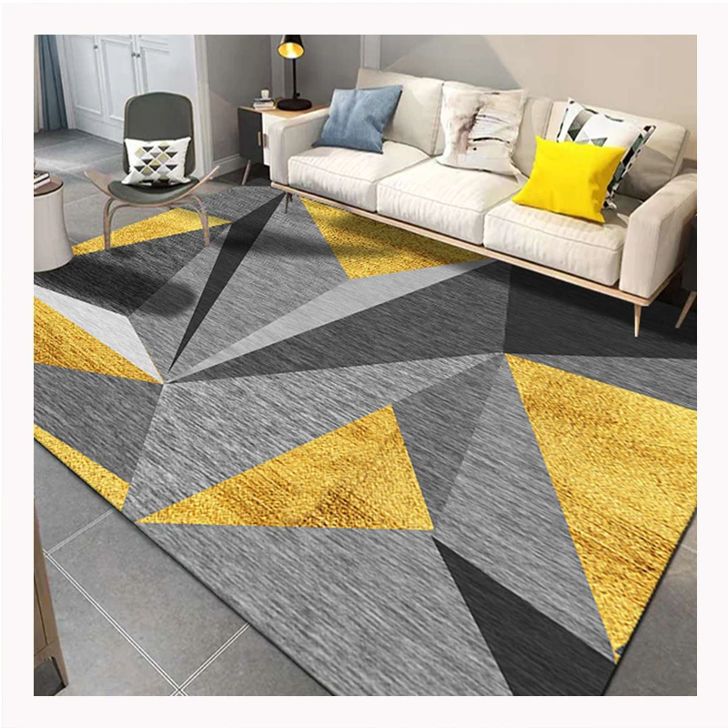 

Manufacturer High Quality Washable Modern Non-Slip 3D Printed Grey Abstract Living Room Rugs Luxury Rugs and Carpets
