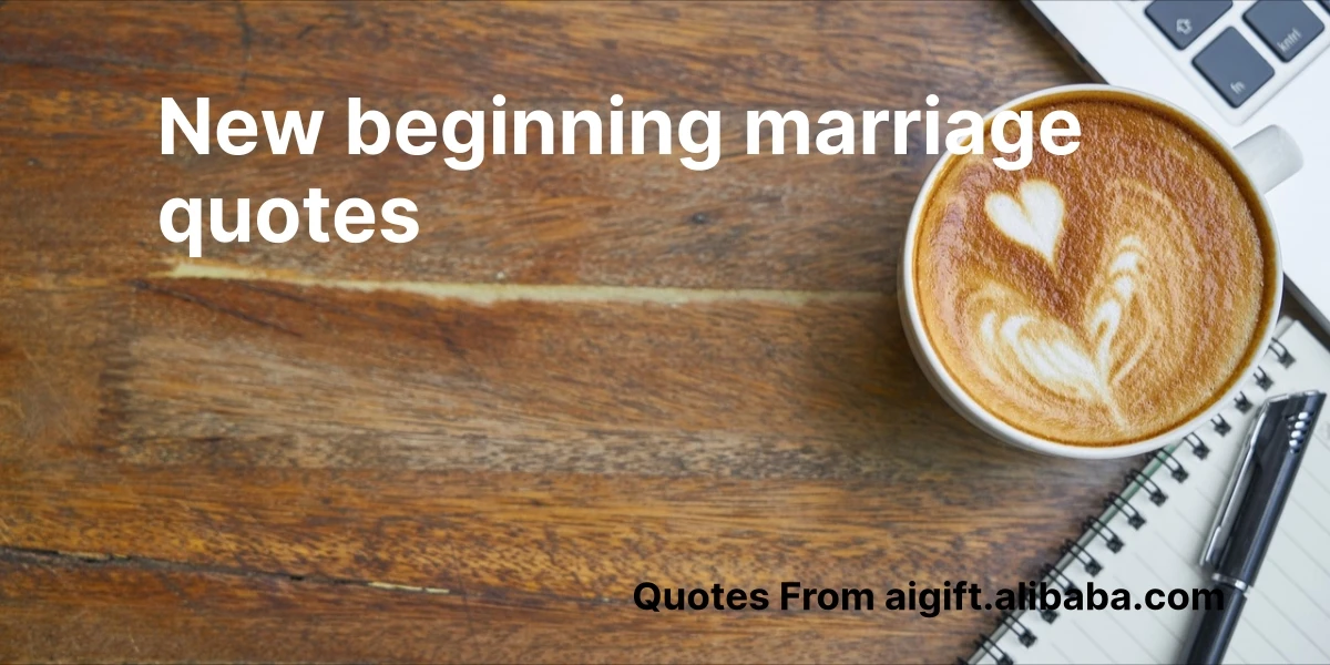New Beginning Marriage Quotes for Lasting Love