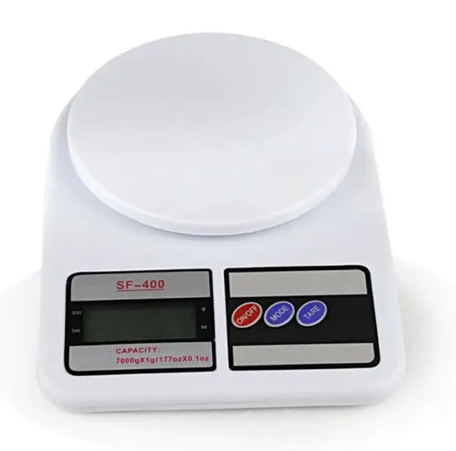 

Electronic Food Scale Plastic Kitchen Weight Scale Convenient And Practical Digital Scale For Home Restaurant Hotel Food Weigh, White