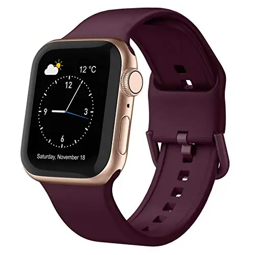 

Sport Loop Silicone Wrist Slap Strap For Apple I Watch Band 42mm 38mm For Apple Watch Series 4 Bands 44mm, Black,pink,white etc.